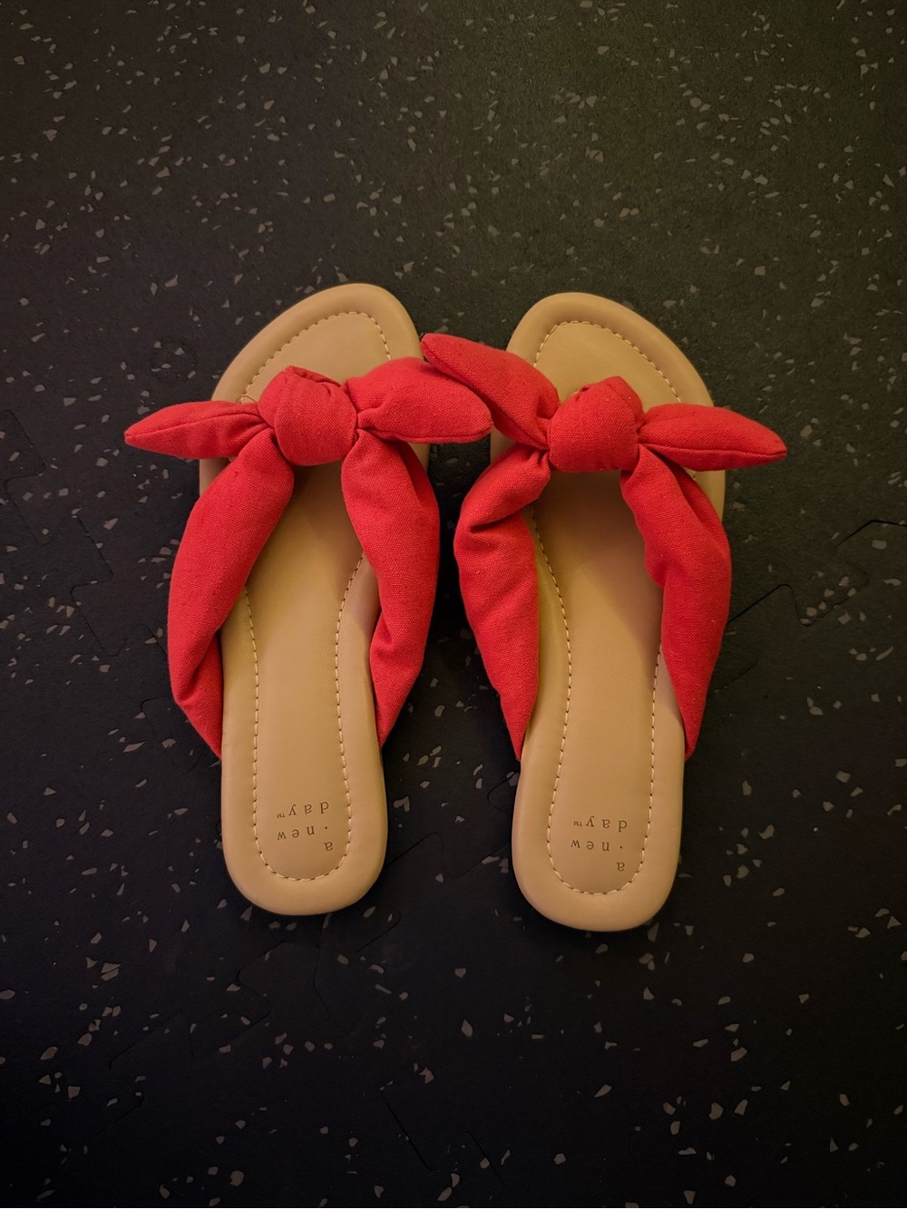 Target Red Knot-Top Slide Sandals for Women
